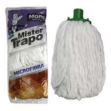 Mopa Mopin De Microfibra Repuesto Con Rosca Mister Trapo X 2