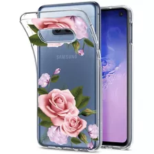 Funda Para Samsung Galaxy S10e, Flores/resistente/delgada