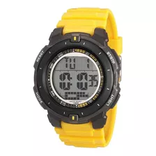 Relógio Speedo Masculino Ref: 80653g0evnp1 Esportivo Digital Cor Da Correia Amarelo Cor Do Bisel Preto Cor Do Fundo Cinza 1