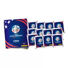 Álbum Da Copa América 2024 Conmebol Usa Com 50 Figurinhas Da Copa América 10 Envelopes