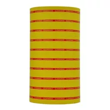 Etiquetas De Precio - Red Reverse Print On Yellow Clearance 