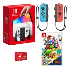 Nintendo Switch 64gb Oled Console With White Joy-con Control