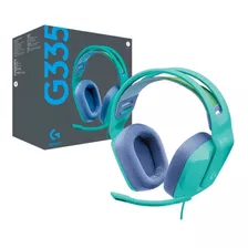 Audifono Logitech G335 Con Microfono, 3.5mm, Mint