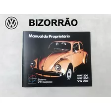 Manual Proprietario Vw Fusca 75 1975 Bizorrão 