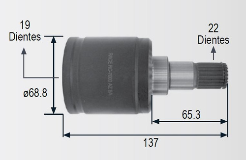 Espiga Lado Caja Der Hyundai Atos 02-04 / Man / Base Foto 2