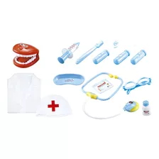 Kit Dentista Infantil Com Avental E Acessórios - Fenix