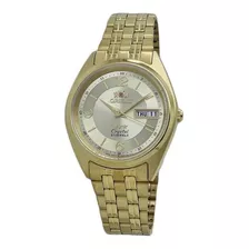 Relógio Masculino Orient Fab0000cc9 Automático Clássico Cor Da Correia Dourado Cor Do Bisel Dourado Cor Do Fundo Dourado