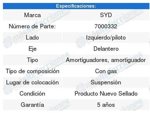 2 Amortiguadores Suspension Gas Delantero Accent 06-10 Foto 3