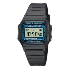 Reloj Casio F-105w Circuit Color De La Correa Negro