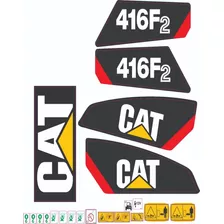 Kit De Adesivo Para Retro Escavadeira Caterpillar 416f2