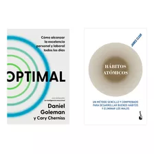 Optimal + Habitos Atomicos - Goleman - Clear - 2 Libros