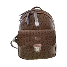 Mochila Gruesa Guess Color Cocoa Logo Envio Gratis Meses Sin Intereses