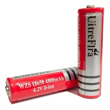 2x Pilha Bateria Lanterna T6 Tática Recarregável 4.2v 18650x