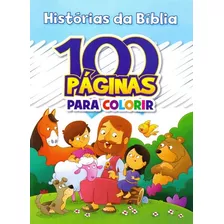 Livro 100 Páginas Para Colorir Histórias Da Bíblia
