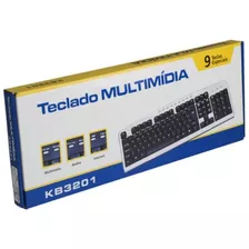 Teclado Multimídia (kit Com 05 Pc) Coletek Kb3201-2 Bsi Usb 