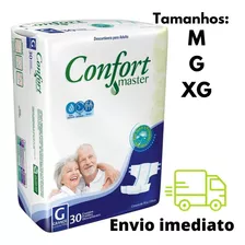 Fralda Geriátrica Descartável Confort Master M, G, Xg