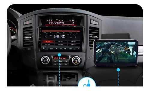 Radio Mitsubishi Pajero 2008+ips 2+32g Carplay Android Auto Foto 2