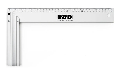 Escuadra Aluminio Carpintero Bremen 90 Grados 14 PuLG 350mm Cod. 6825 Dgm