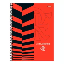 Caderno Universitário Espiral 15 Matérias Flamengo Capa Dura