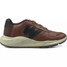 Sapatenis Masculino Wonder Confortável 7070 Marrom Ocre