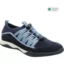 Zapatilla Cuero Mujer Dungar Azul Hush Puppies