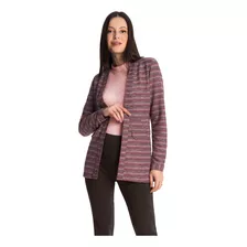 Cardigan Feminino Listrado Rovitex 6163975