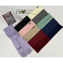 Cachecol Echarpe Pashmina Lenço Xale Manta Lisa Moda 