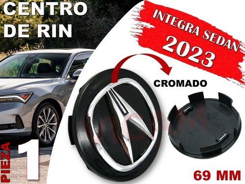 Centro De Rin Acura Integra Sedan 2023 69 Mm (negro) Foto 2