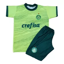 Kit Futebol Infantil Palmeiras Verde Claro - Envio Rápido
