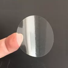 1000 Etiquetas Lacre Selo Adesivo Bolinha Transparente 5cm