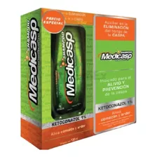 Pack Medicasp X 2 Shampoo 130 Ml. Anticaspa, Picazón,hongos