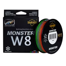 Linha Multifilamento 500m 8x Monster 20lb 0,16mm Colorida