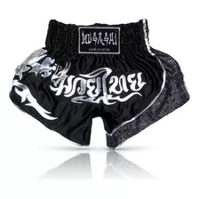 Short Musashi® Muaythai Kickboxing Negro/plateado