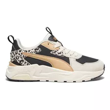 Zapatillas Puma Mujer Trinity Lite Animal 394765 01 Crema