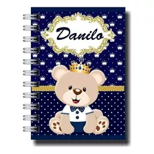 Caderneta De Vacinação Urso Principe Personalizado Capa Dura