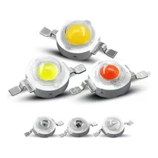 16 Unidades Chip Led 3w Branco Verde Azul Amarelo Vermelho Luz Branco-frio 3v