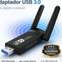 Adaptador Wifi Usb 3.0 Placa De Rede Dual Band 1300mbps Gigabit 2 Antenas - Gurumania