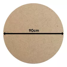 Chapa Redonda 90cm Diâmetro Mdf 3mm Cote A Laser - 1 Unidade