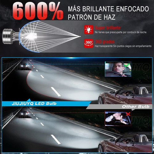 1 Kit De Faros Led H4 De 4000 Lm Para Hyundai Alta/baja Foto 5