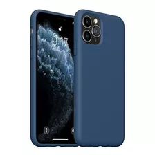 Funda Para iPhone 11 Pro Silicona/microfibra Azul Denim