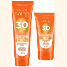 Kit Protetor Solar Facial E Corporal Fato 30 Proteção Solar 