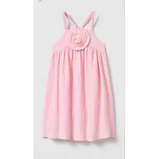 Vestido Zara Color Rosa Talle 10 Nuevo Con Etiqueta Fiesta