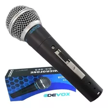 Microfone Com Fio De Mão Dinâmico Profisssional Dx-58s Devox