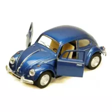 Auto Volkswagen Classic Beetle Azul 1967 Kinsmart 1:32 Cs