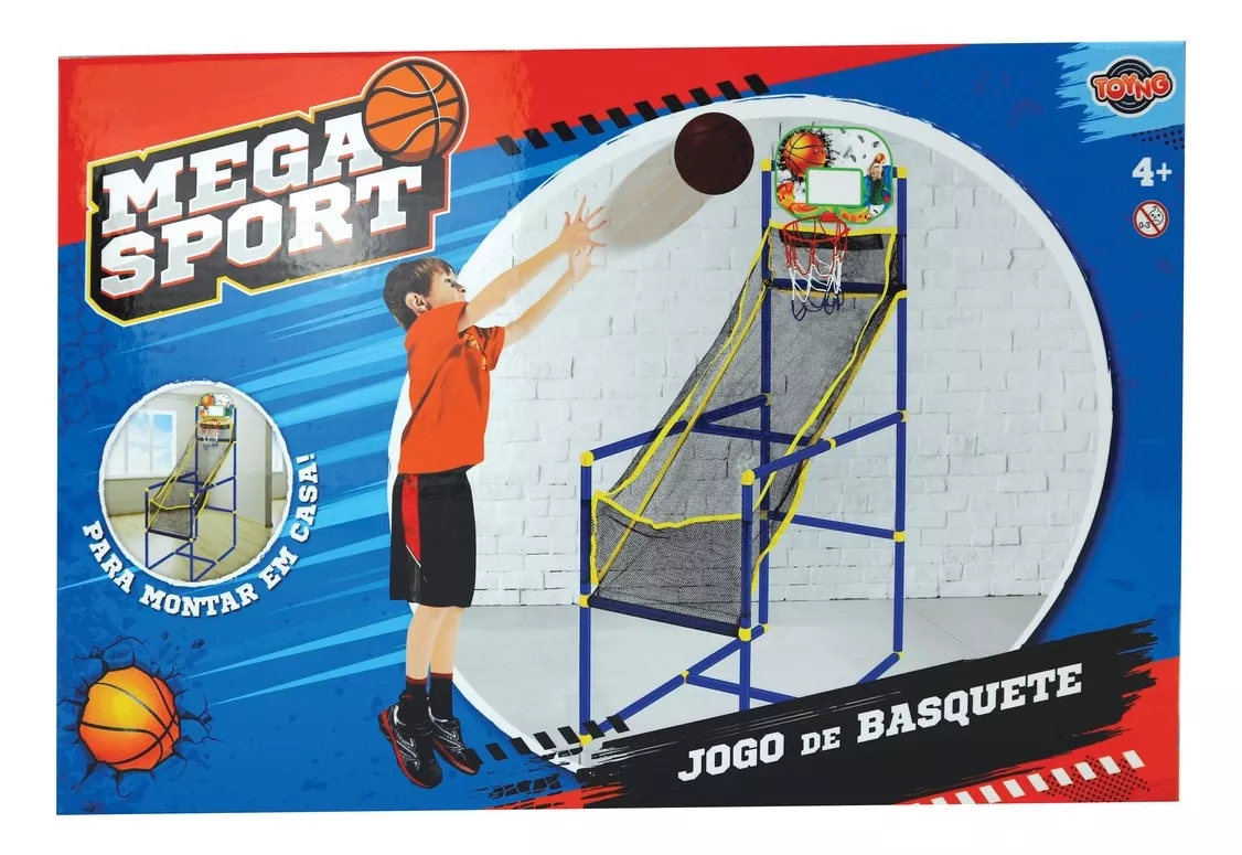Brinquedo Mega Sport Jogo De Basquete Interno Da Toyng 42701