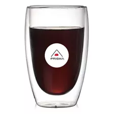 Vaso Doble Pared Borosilicato 400 Ml, Prisma