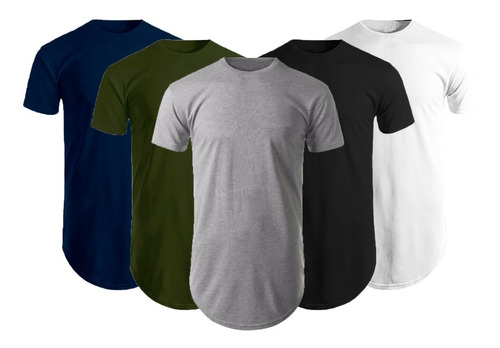 Kit Combo Com 5 Camisas Blusas Camisetas Masculinas Da Moda