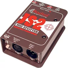 Divisor De Micrófono Pasivo Radial Engineering Js2 Caja Dire