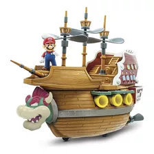 Navio Bowser Super Mario Deluxe Ship Com Boneco 50cm 
