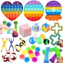 32/34 Kit De Brinquedos Anti-estresse Fidget Toys Pop It